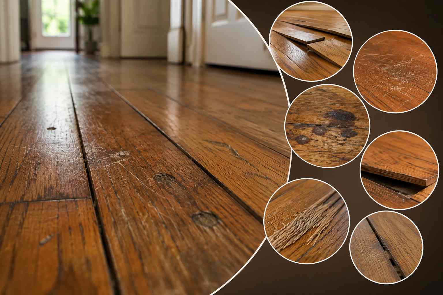 Hardwood Floor Repair services for damaged hardwood floors in Greenville, SC homes.